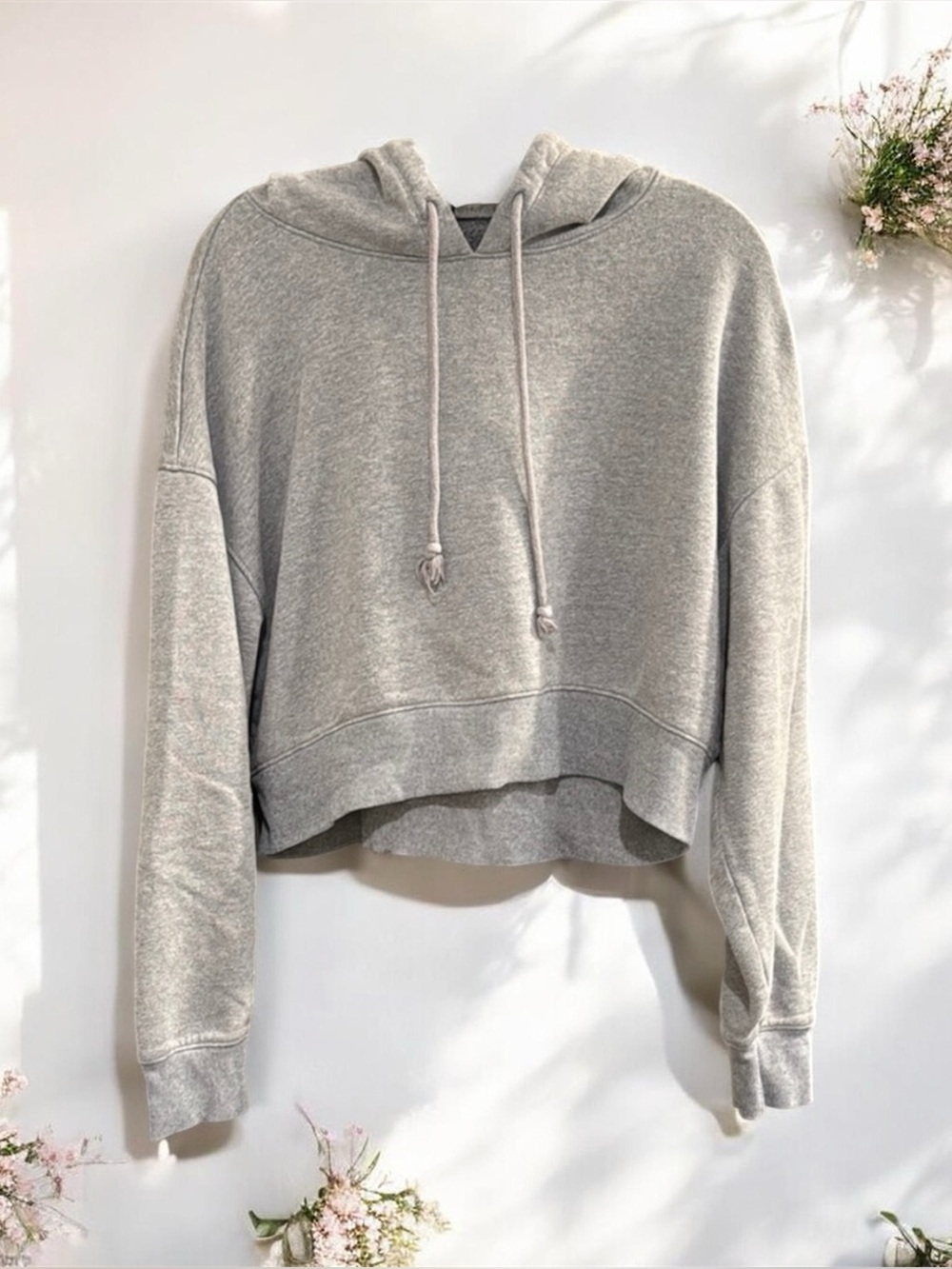 Wild Fable Gray Cropped Hoodie